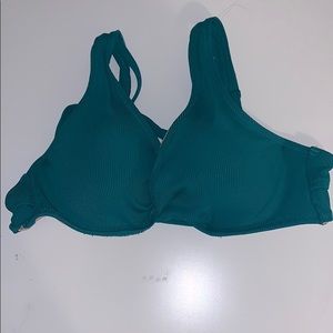 Teal/green bikini top